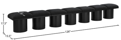 Pavilion - 7 Piece Modular Bench With Black Base