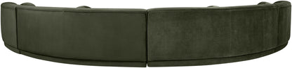 Avra - 189" Velvet Performance Fabric Upholstered Sectional