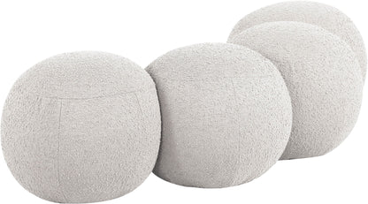 Apollo - Boucle Fabric Bench