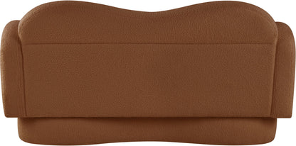 Bloom - Teddy Fabric Loveseat - Saddle