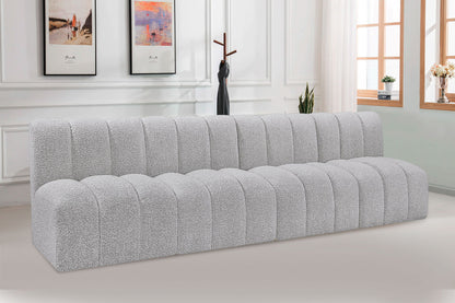 Arc - Boucle Fabric 4 Seats Modular Sofa