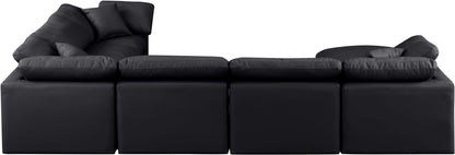 Indulge - Faux Leather 7 Piece Modular Sectional