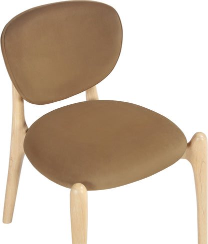 Velora - Upholstered Dining Chair (Set of 2) - Saddle / Natural