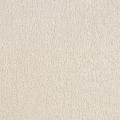 Neria - Chenille Fabric Upholstered Swivel Accent Chair - Cream / Painted Natural