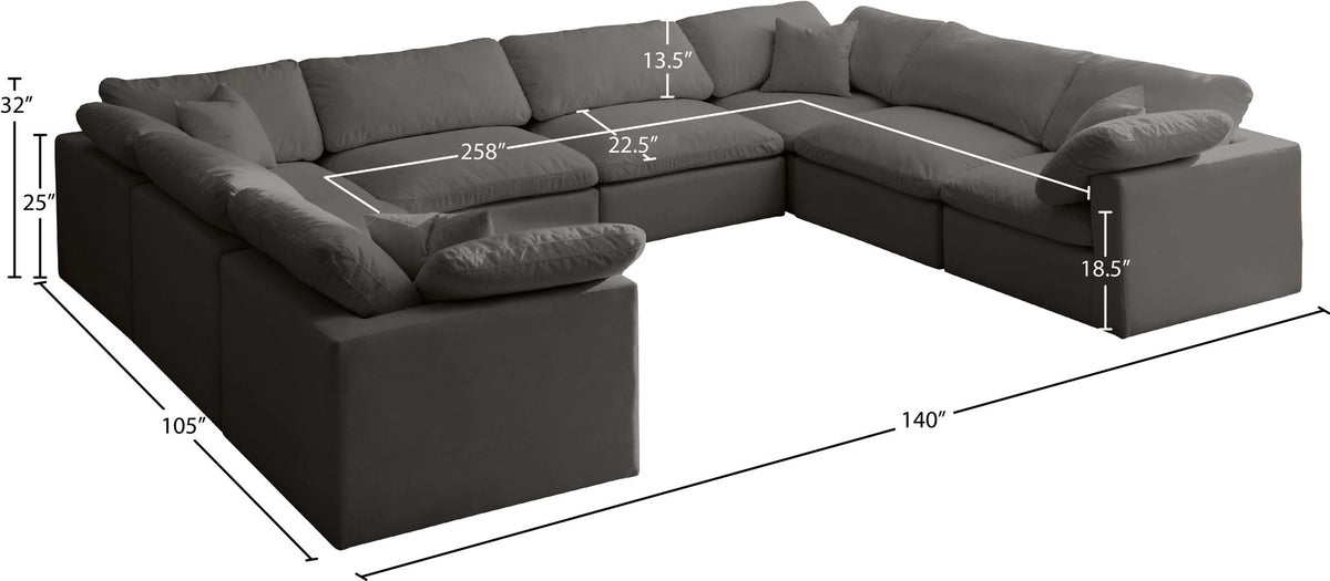 Plush - 8 Piece Modular Sectional