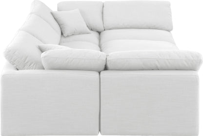 Indulge - Linen 6 Piece Modular Sectional - White