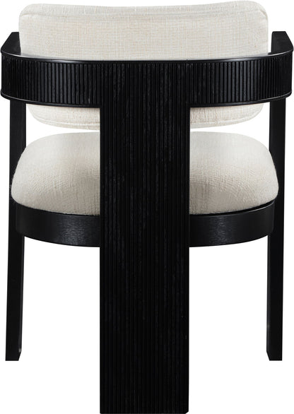 Sacha - Linen Dining Chair With Black Base (Set of 2)