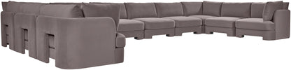 Hammond - Velvet Performance Fabric Upholstered 10 Piece Sectional