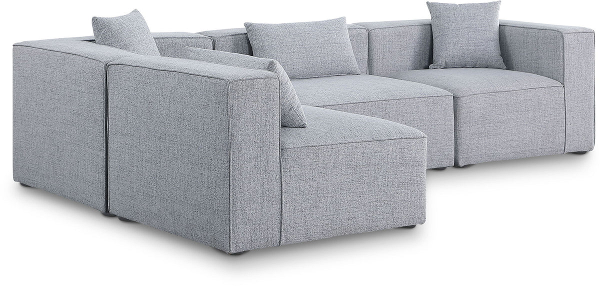 Cube - Linen 4 Piece Modular Corner Sectional