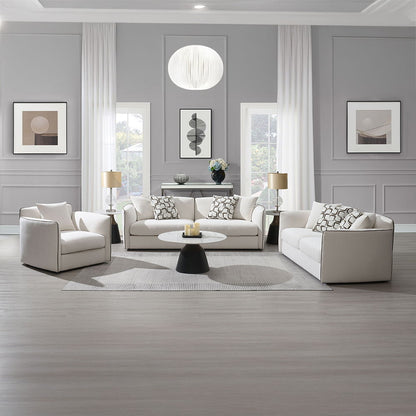 Yolanda - Sofa With 4 Pillows - Beige Chenille