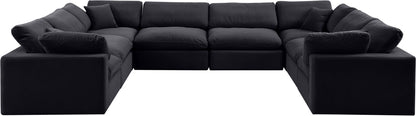 Comfy - 8 Piece Velvet Modular Sectional