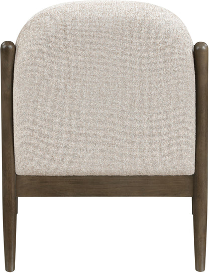 Helmsley - Performance Fabric Upholstered Accent Chair - Brown Frame