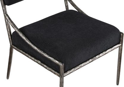 Bastille - Upholstered Dining Side Chair (Set of 2) - Silver Frame