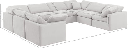 Indulge - Velvet 8 Piece Modular Sectional