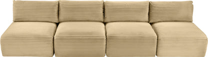 Shaggy - 4 Seat Modular Armless Sofa