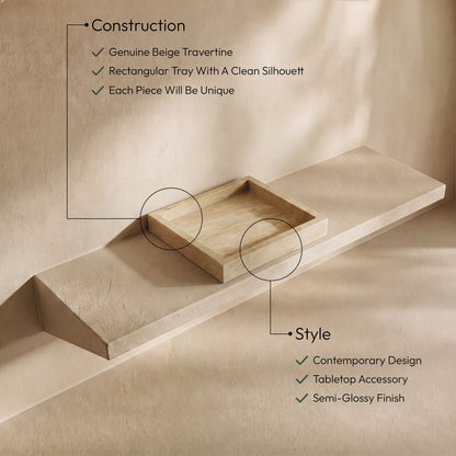 Michael - Travertine Tray