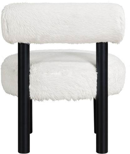 Ambre - Vegan Shearling Fabric Upholstered Accent Chair