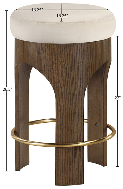 Bocceli - Counter Stool - Brown Base
