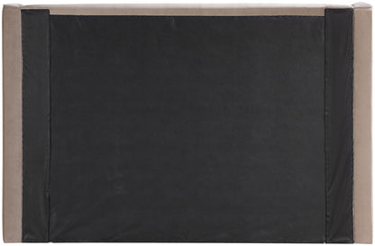 Kendall - Velvet Upholstered Bed - Taupe