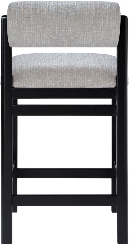 Roundhill - Fabric Counter Stool - Black Frame