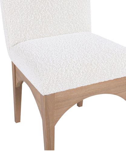Waldorf - Boucle Dining Side Chair With Natural Legs