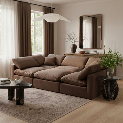 Indulge - Velvet 6 Piece Modular Sectional