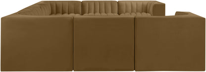 Rummi - Velvet Performance Fabric Upholstered Modular Sectional