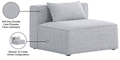 Cube - Linen Armless Chair