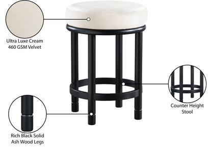 Monette - Counter Stool With Black Base