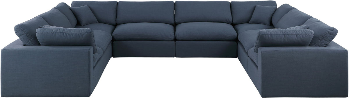 Comfy - 8 Piece Linen Modular Sectional