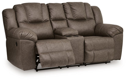 Lowilla - 2 Pc. - Reclining Sofa And Loveseat - Driftwood
