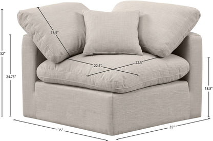 Indulge - Linen Corner Chair
