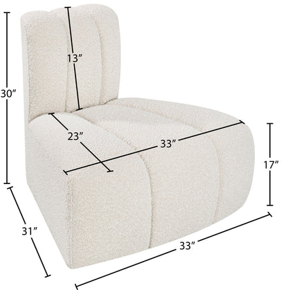 Arc - Boucle Fabric Reverse Corner