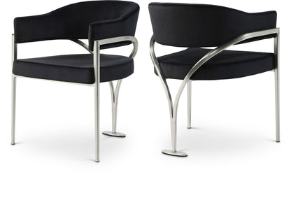 Madelyn - Dining Chair (Set of 2) - Brushed Chrome