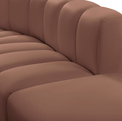 Arc - Faux Leather 6 Piece U-Shaped Modular Sofa