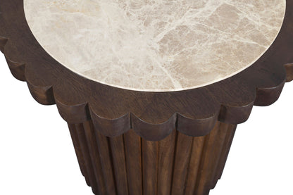Elvira - Marble And Mango Wood Table