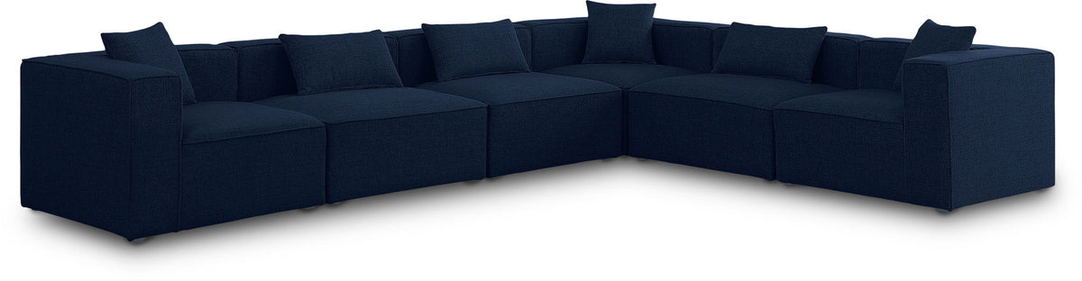 Cube - Linen 6 Piece Modular Corner Sectional