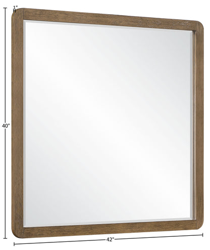 Adagio - Solid Wood And Oak Veneer Mirror