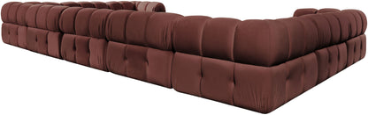 Orin - Velvet Performance Fabric Upholstered 9 Piece Sectional