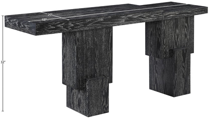 Anzio - Oak Veneer And Solid Wood Console Table