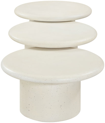 Emara - 3 Piece Concrete And Fiberglass Indoor / Outdoor Coffee Table