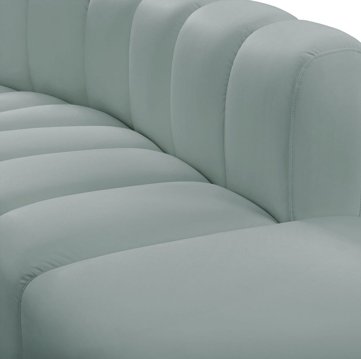 Arc - Faux Leather 3 Piece Modular Sofa