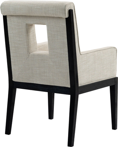 Gwendolyn - Dining Arm Chair With Black Frame