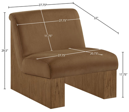 Vantage - Velvet Performance Fabric Upholstered Accent Chair