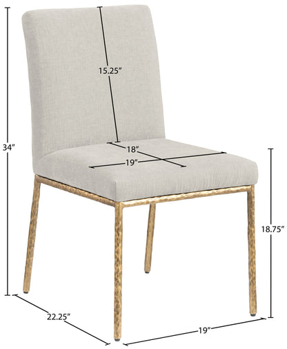 Reeves - Dining Side Chair (Set of 2) - Gold Base