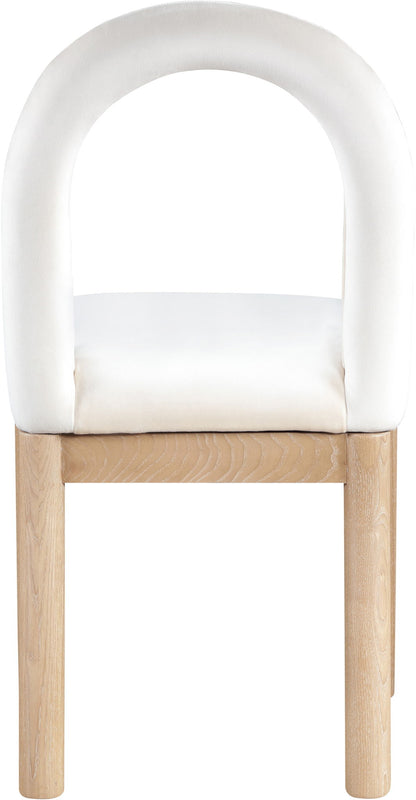 Conrad - Velvet Dining Chair With Natural Legs