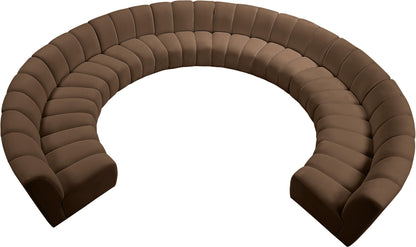 Infinity - 10 Piece Velvet Modular Sectional