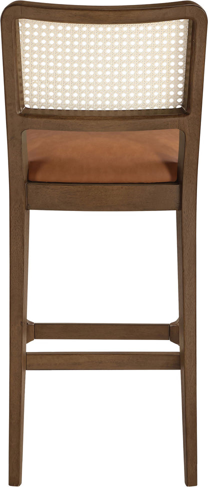 Atrium - Upholstered Bar Stool (Set of 2) - Brushed Brown Frame