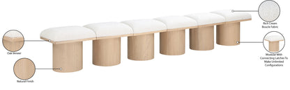 Pavilion - 6 Piece Modular Bench With Natural Base