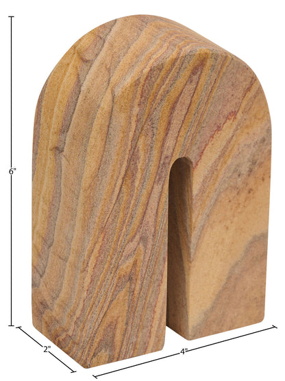 Phillipe - Genuine Sandstone Bookend - Sand